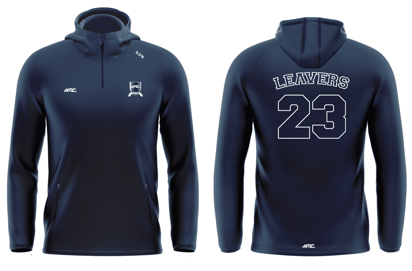 Half Zip Hoodie Double